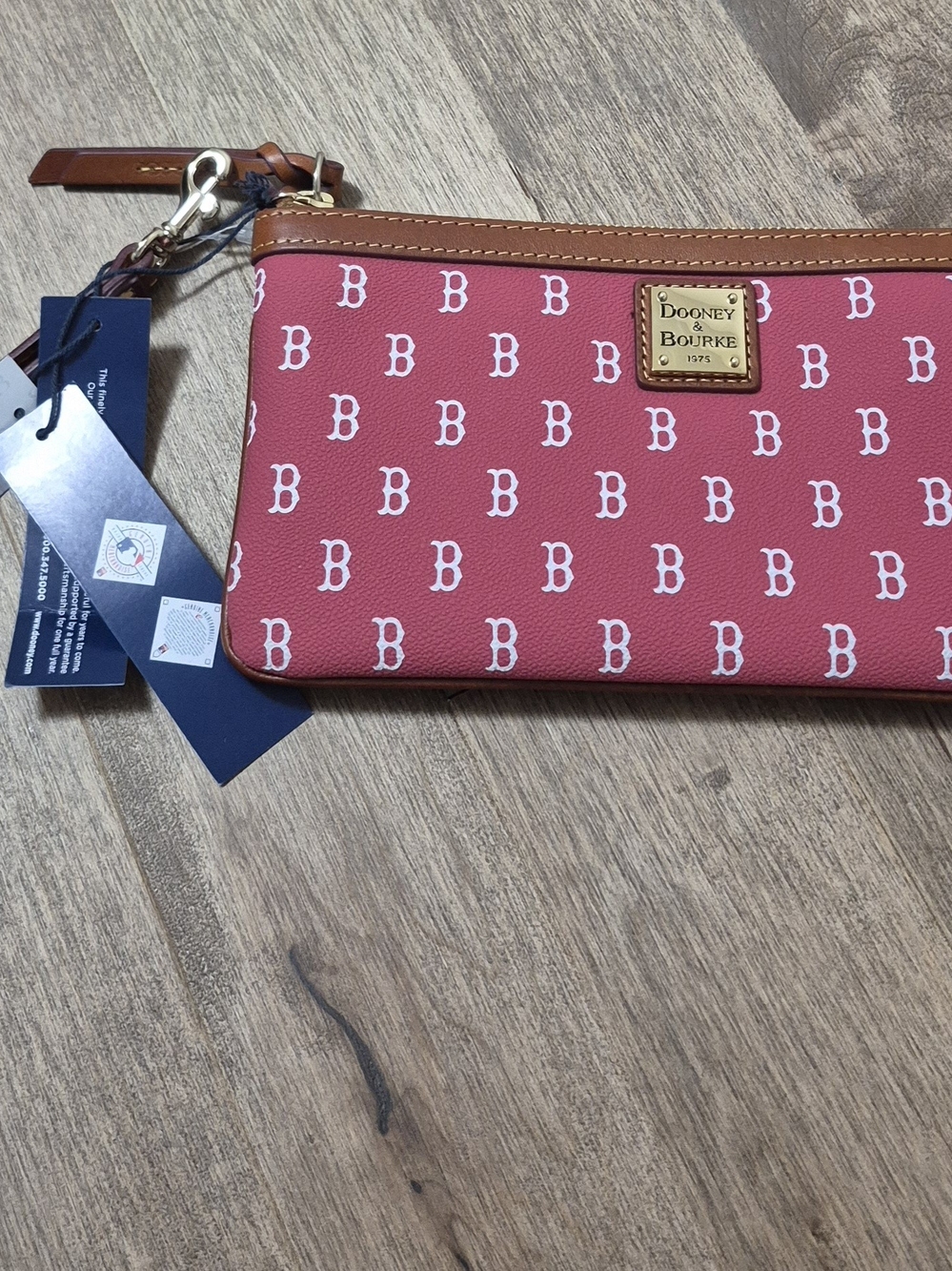 Dooney & Bourke Boston Red Soxs Logo Wristlet NWT